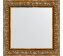 Зеркало EVOFORM в багетной раме - вензель бронзовый 101 mm (73x73 cm) 3159