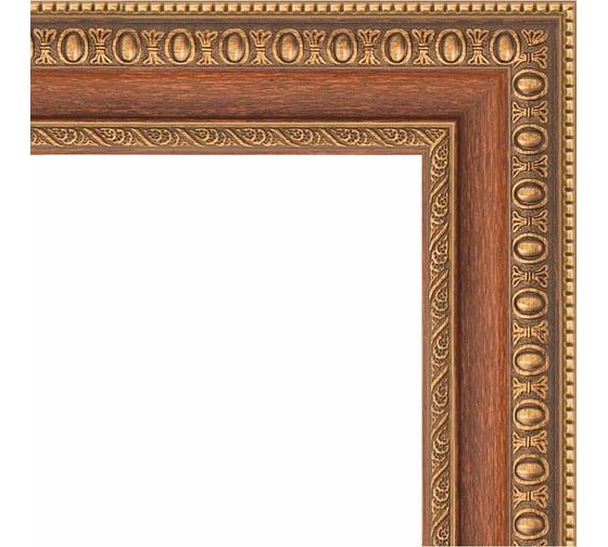 Зеркало EVOFORM в багетной раме - бронзовые бусы на дереве 60 mm (75x75 cm) 3235
