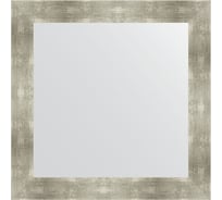 Зеркало EVOFORM в багетной раме - алюминий 90 mm (80x80 cm) 3250