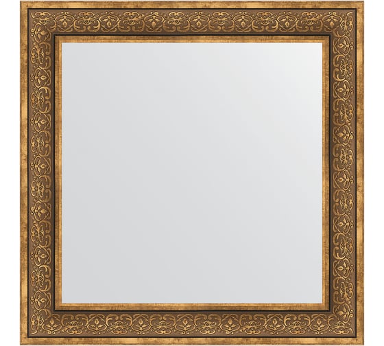 Зеркало EVOFORM в багетной раме - вензель бронзовый 101 mm (83x83 cm) 3255