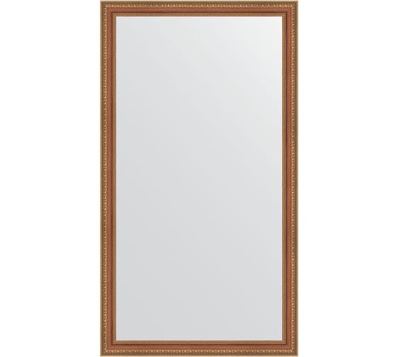 Зеркало EVOFORM в багетной раме - бронзовые бусы на дереве 60 mm (75x135 cm) 3299