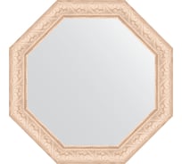 Зеркало EVOFORM в багетной раме - беленый дуб 57 mm (50,8x50,8 cm) 3697