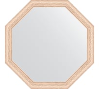 Зеркало EVOFORM в багетной раме - беленый дуб 57 mm (70,8x70,8 cm) 3699