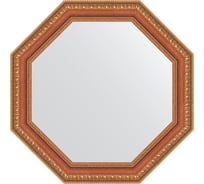 Зеркало EVOFORM в багетной раме - бронзовые бусы на дереве 60 mm (51,6x51,6 cm) 3712