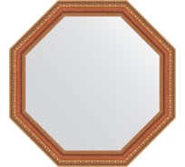 Зеркало EVOFORM в багетной раме - бронзовые бусы на дереве 60 mm (61,6x61,6 cm) 3713