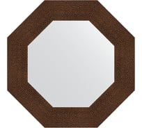 Зеркало EVOFORM в багетной раме - бронзовая лава 90 mm (56,6x56,6 cm) 3805