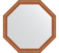 Зеркало EVOFORM в багетной раме - бронзовые бусы на дереве 60 mm (71,6x71,6 cm) 3714