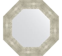 Зеркало EVOFORM в багетной раме - алюминий 90 mm (56,6x56,6 cm) 3811