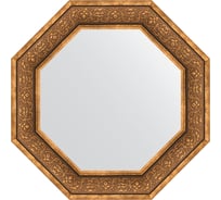 Зеркало EVOFORM в багетной раме - вензель бронзовый 101 mm (69,4x69,4 cm) 3839