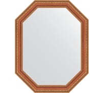 Зеркало EVOFORM в багетной раме - бронзовые бусы на дереве 60 mm (56x71 cm) 7054