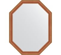 Зеркало EVOFORM в багетной раме - бронзовые бусы на дереве 60 mm (71x91 cm) 7056