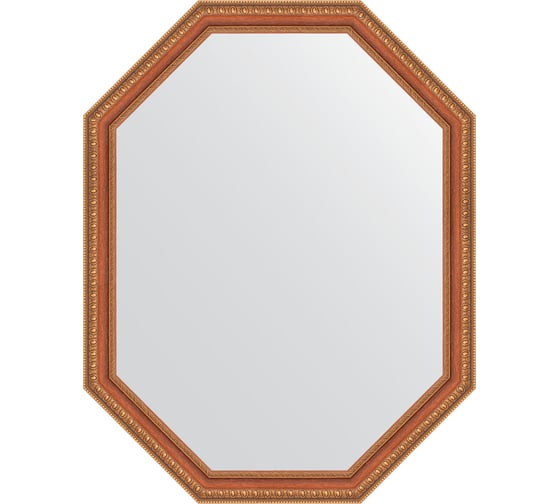 Зеркало EVOFORM в багетной раме - бронзовые бусы на дереве 60 mm (71x91 cm) 7056