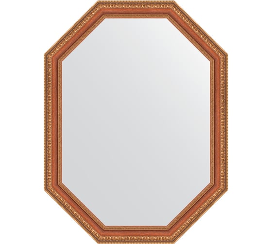 Зеркало EVOFORM в багетной раме - бронзовые бусы на дереве 60 mm (61x81 cm) 7055 1
