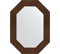 Зеркало EVOFORM в багетной раме - бронзовая лава 90 mm (56x76 cm) 7189