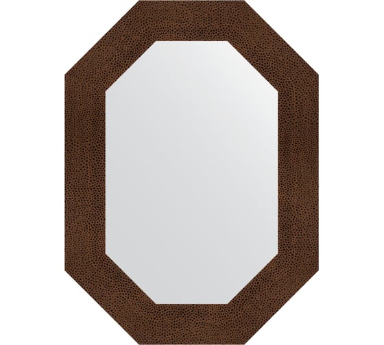 Зеркало EVOFORM в багетной раме - бронзовая лава 90 mm (56x76 cm) 7189