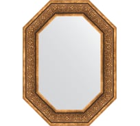 Зеркало EVOFORM в багетной раме - вензель бронзовый 101 mm (59x79 cm) 7233