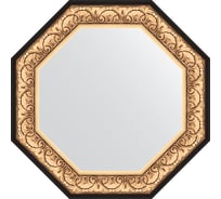 Зеркало EVOFORM в багетной раме - барокко золото 106 mm (75x75 cm) 7381