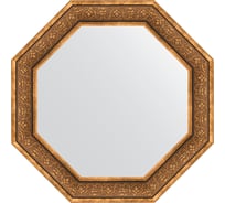 Зеркало EVOFORM в багетной раме - вензель бронзовый 101 mm (79,4x79,4 cm) 3840