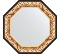 Зеркало EVOFORM в багетной раме - барокко золото 106 mm (70,4x70,4 cm) 3845