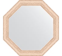 Зеркало EVOFORM в багетной раме - беленый дуб 57 mm (55x55 cm) 3971