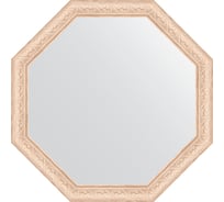 Зеркало EVOFORM в багетной раме - беленый дуб 57 mm (65x65 cm) 3972