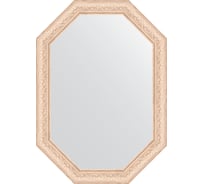 Зеркало EVOFORM в багетной раме - беленый дуб 57 mm (50x70 cm) 7033