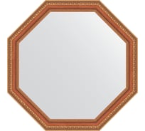 Зеркало EVOFORM в багетной раме - бронзовые бусы на дереве 60 mm (66x66 cm) 3982
