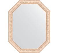Зеркало EVOFORM в багетной раме - беленый дуб 57 mm (55x70 cm) 7034