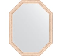 Зеркало EVOFORM в багетной раме - беленый дуб 57 mm (70x90 cm) 7036