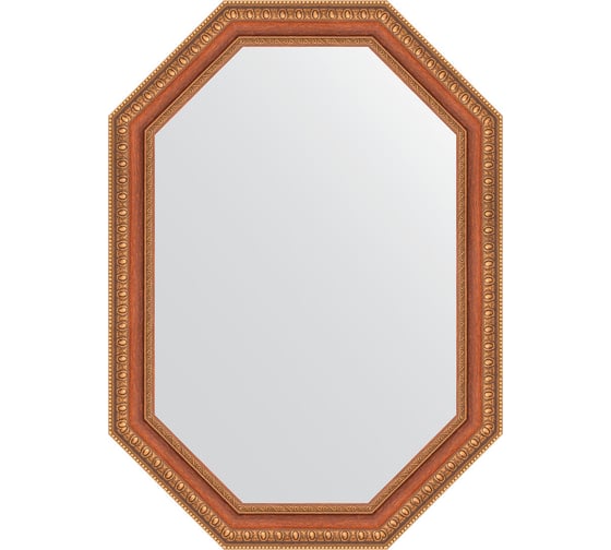 Зеркало EVOFORM в багетной раме - бронзовые бусы на дереве 60 mm (51x71 cm) 7053 1