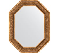 Зеркало EVOFORM в багетной раме - вензель бронзовый 101 mm (69x89 cm) 7235