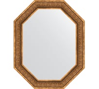 Зеркало EVOFORM в багетной раме - вензель бронзовый 101 mm (79x99 cm) 7236