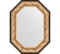 Зеркало EVOFORM в багетной раме - барокко золото 106 mm (60x80 cm) 7241