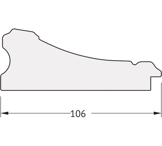 Зеркало EVOFORM в багетной раме - барокко золото 106 mm (70x90 cm) 7243