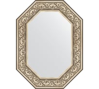 Зеркало EVOFORM в багетной раме - барокко серебро 106 mm (60x80 cm) 7245