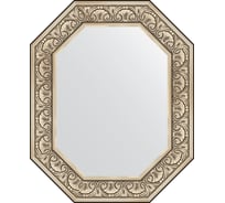 Зеркало EVOFORM в багетной раме - барокко серебро 106 mm (65x80 cm) 7246