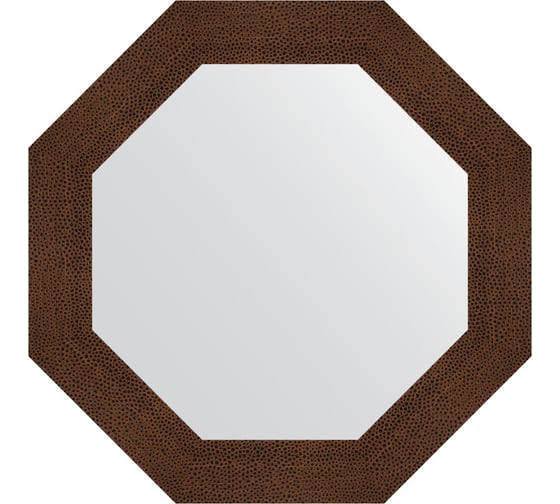 Зеркало EVOFORM в багетной раме - бронзовая лава 90 mm (71x71 cm) 7355 1