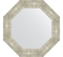 Зеркало EVOFORM в багетной раме - алюминий 90 mm (61x61 cm) 7358