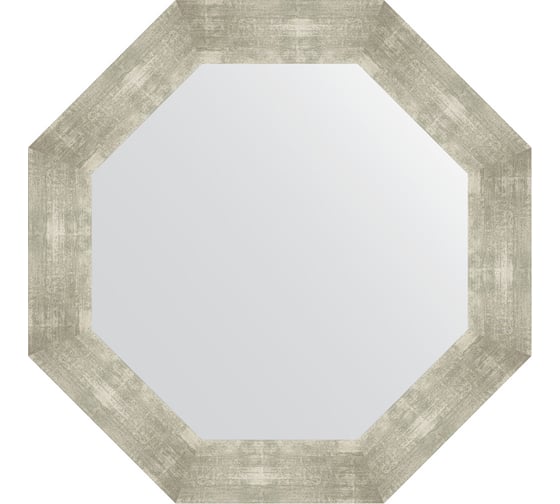 Зеркало EVOFORM в багетной раме - алюминий 90 mm (71x71 cm) 7359