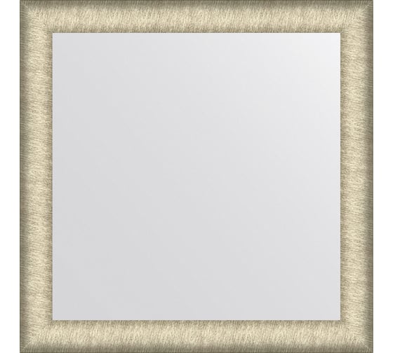 Зеркало EVOFORM в багетной раме - брашированное серебро 59 mm (63x63 cm) BY 7607 1