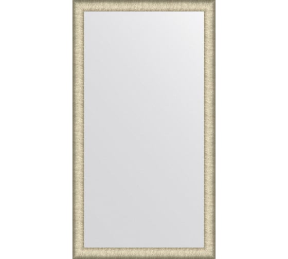 Зеркало EVOFORM в багетной раме - брашированное серебро 59 mm (73x133 cm) BY 7612