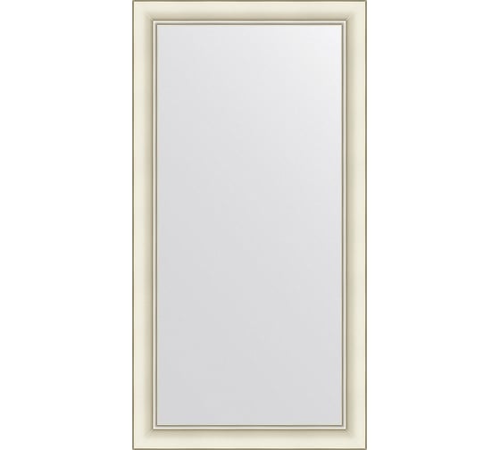 Зеркало EVOFORM в багетной раме - белый с серебром 60 mm (54x104 cm) BY 7616 1