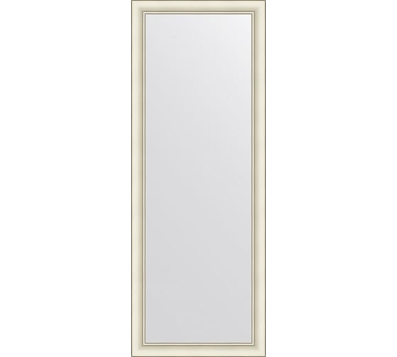 Зеркало EVOFORM в багетной раме - белый с серебром 60 mm (54x144 cm) BY 7617