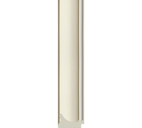 Зеркало EVOFORM в багетной раме - белый с серебром 60 mm (54x144 cm) BY 7617