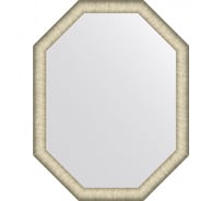Зеркало EVOFORM в багетной раме - брашированное серебро 59 mm (70x90 cm) BY 7427