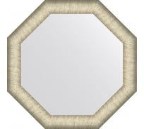 Зеркало EVOFORM в багетной раме - брашированное серебро 59 mm (55x55 cm) BY 7428