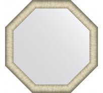Зеркало EVOFORM в багетной раме - брашированное серебро 59 mm (65x65 cm) BY 7429