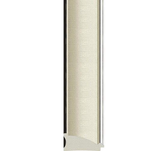 Зеркало EVOFORM в багетной раме - белая кожа с хромом 78 mm (78x138 cm) BY 7634