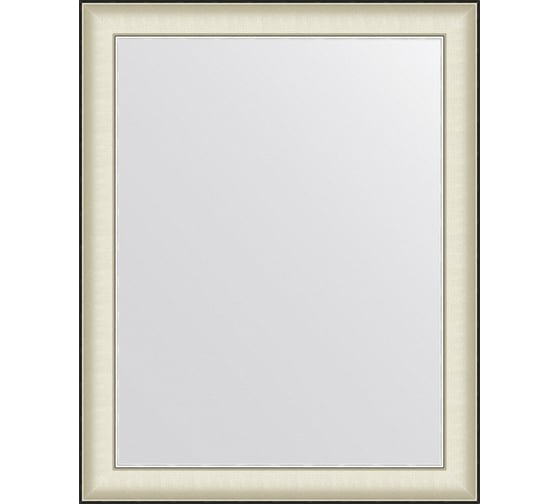 Зеркало EVOFORM в багетной раме - белая кожа с хромом 78 mm (78x98 cm) BY 7633 1