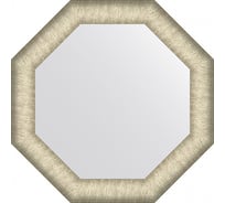 Зеркало EVOFORM в багетной раме - брашированное серебро 59 mm (50x50 cm) BY 7421